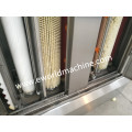 Flat vertical glass washing drying machine double glass washer